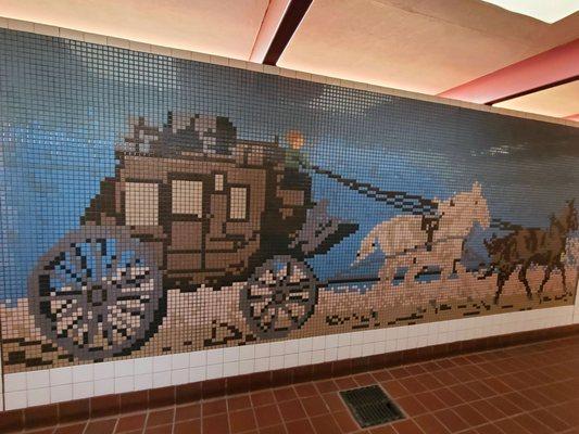 I love the tile work! There are quite a few rest areas in TX with murals made from tile. Each one is different.