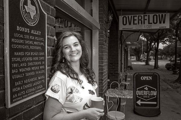 Overflow Coffee and Cafe in downtown Hillsboro, Texas