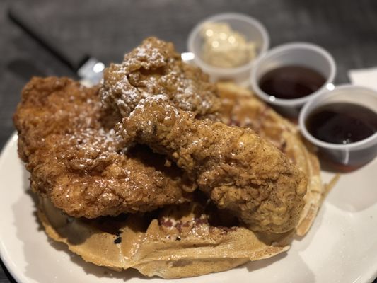 Chicken and waffles