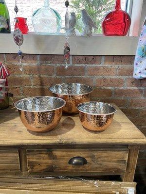 Copper bowls