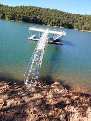 Not hooked safely to land for weeks before involving attorneys and neighbors involving TVA.