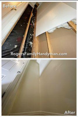 drywall repairs.