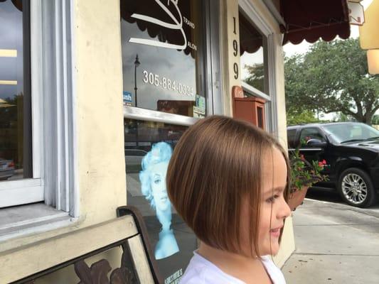 After picture at The Strand Salon in Miami Springs.