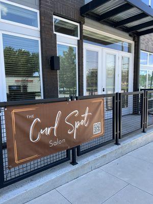 Entry to The Curl Spot located at the new address at 626 Singleton in Dallas.