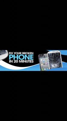 Dont worry!We fix your broken phones in 20 min and we come to you.Just call us