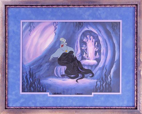 "The Little Mermaid" Ursula Disney cel.