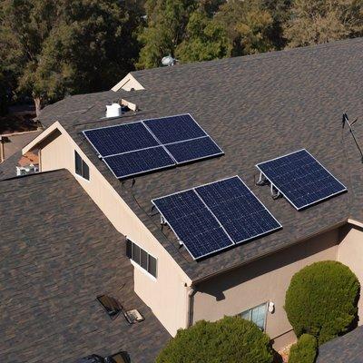 Small 5 kilowatt solar energy system