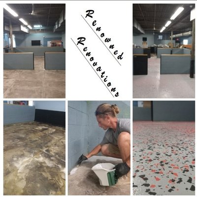 dog lodge epoxy floor