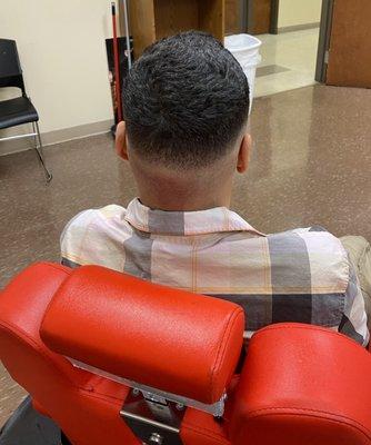 Skin Fade beard trim and shave