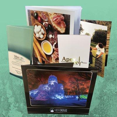 Presentation Folders 12x9, 6x9, 4x9.  Catalogs, Brochures, Invitations, etc.