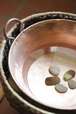 Copper bowl pedicures