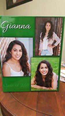 Unique keepsake senior picture book. Great gift idea!