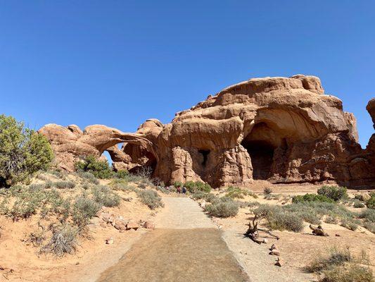 Approaching Double Arch