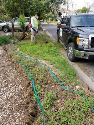 Before- Flower Bed Prep