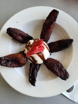 Fried plankton and ice cream.  Yummy!!!