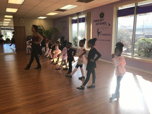 A day in our 5&6 yr old Ballet and Tap Combo Class