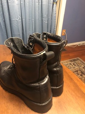 Repaired leather tab