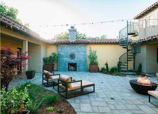 Courtyard patio