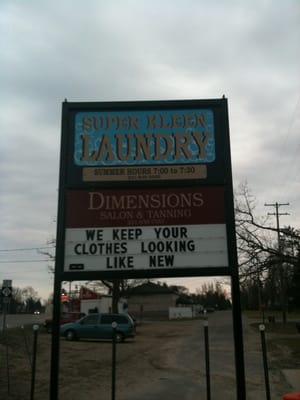 We will do your laundry for you.  $1.05 per pound