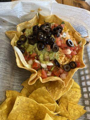 Veggie taco salad