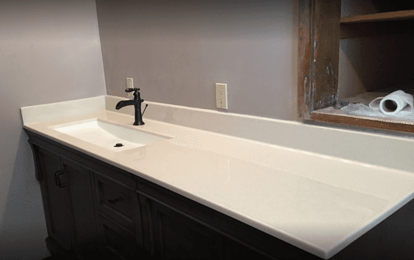 Bath Counter remodel using Onyx