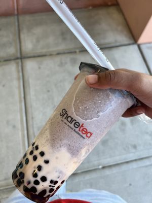 Oreo Blended with Ice Cream at the bottom