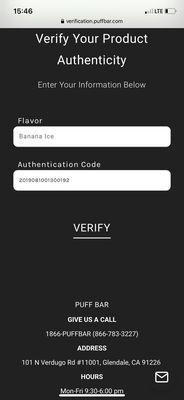 Verification website