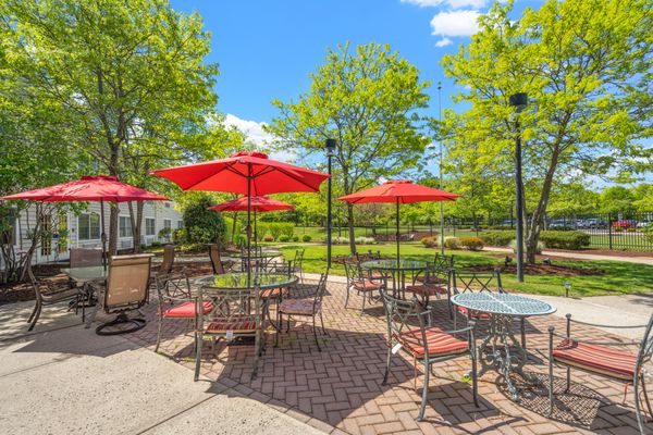 Outdoor seating and scenery!