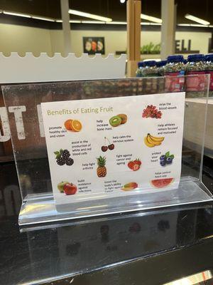 Fruit Health Signage