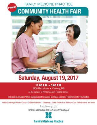 Save the Date on August 19th 2017 at F.M.P Cheverly MD.