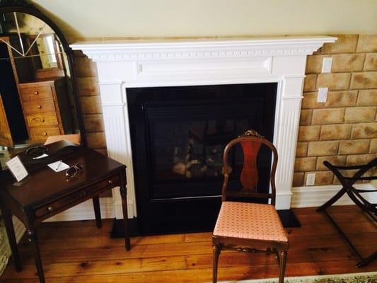 Bedroom fireplace