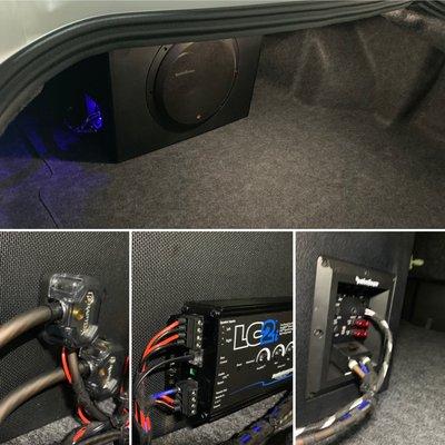 Basic subwoofer add-on In a ford Mustang 2019