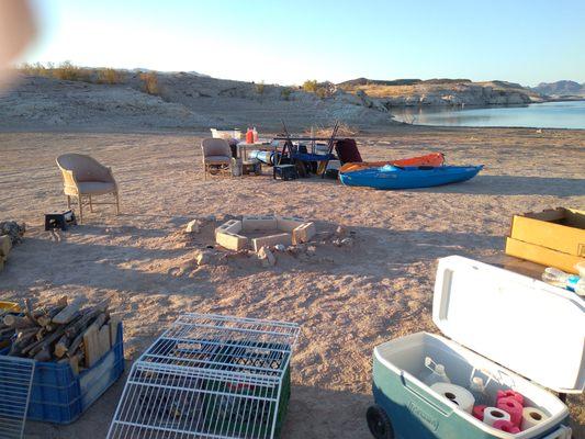 Camp site at Box Car. I set-up on Thursday evening, others come PLAY throughout the weekend.