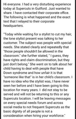 Conversation overheard at Supercuts