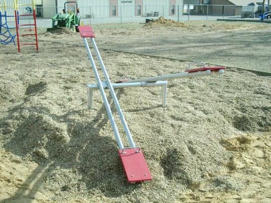 See Saw, Teeter Totter playground equipment for children. Variety of styles and shapes