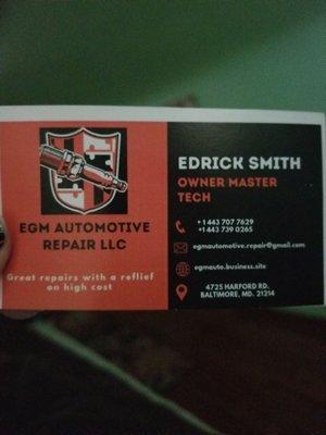 Edrick's Business Card