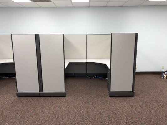 We have traditional cubical both new and used.