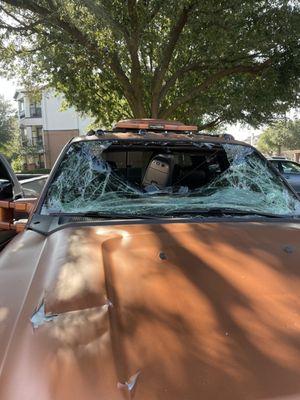 ALLEN HAIL STORM REALLY DID SOME DAMAGE! WE HANDLE PAINTLESS DENT REPAIR AND BODY WORK TOO. WE WORK WITH ALL INSURANCE COMPANIES.