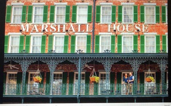 The VERY haunted Marshall Hotel is a stop on our route.