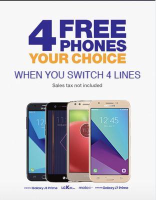 Free phone when your switch