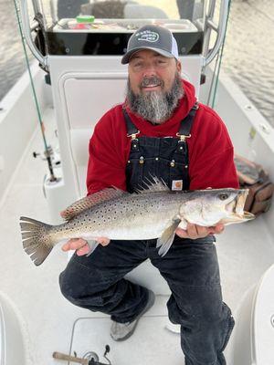 BJ with a stud of a speckled trout