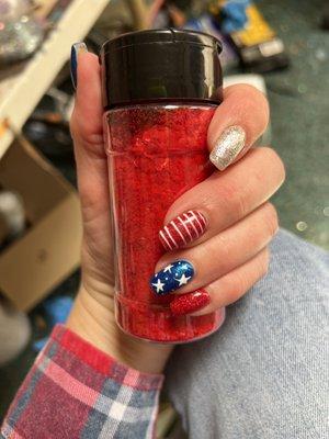 My 4th of July nails!