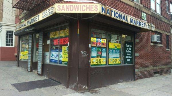 National Market • Sandwiches • Cold Cuts • Groceries • Lottery Tickets