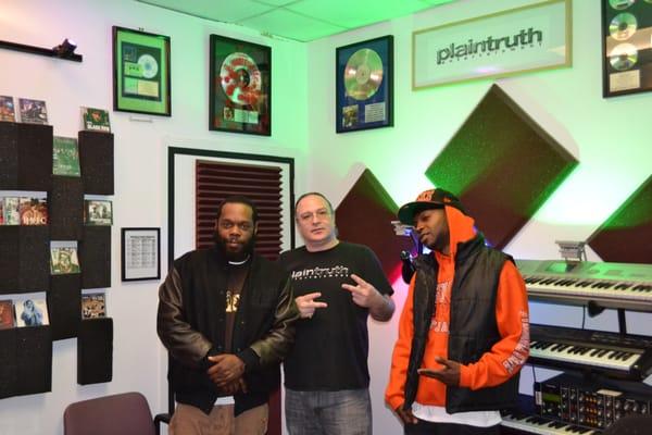 Tek of#smifnwessun, Sola, Santoro at Plain Truth Ent #Recording Studio NYC