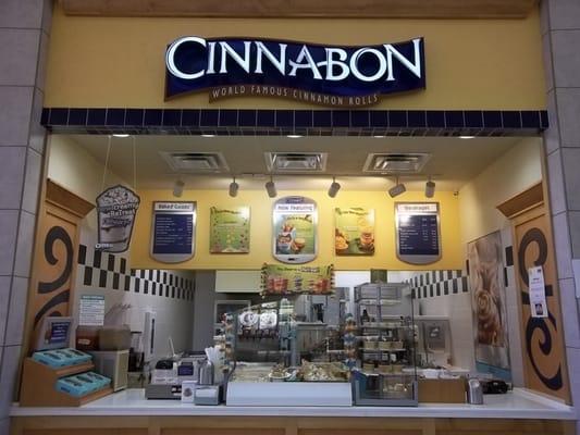 Cinnabon in Central Mall in the Food Court by the Movie Theaters