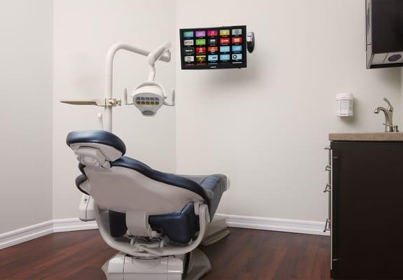 Apple TVs in every treatment room