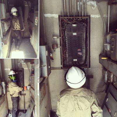 PPE Service work on Live   Electrical panel