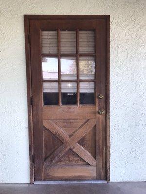 Old exterior door.