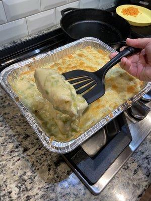 Sour cream enchiladas