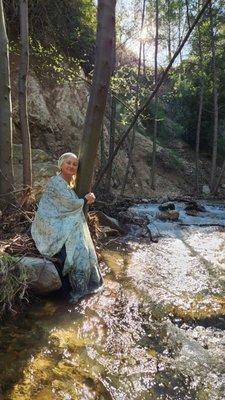 Creek Cold Plunge, Water Blessing and Purification